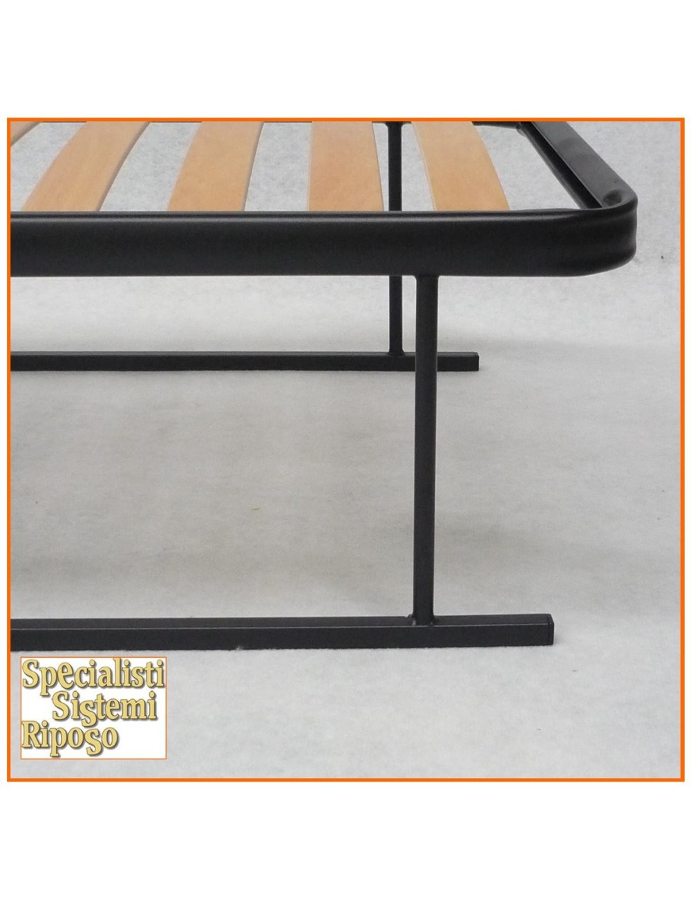 Rete a doghe con gambe a slitta e telaio in ferro rinforzato