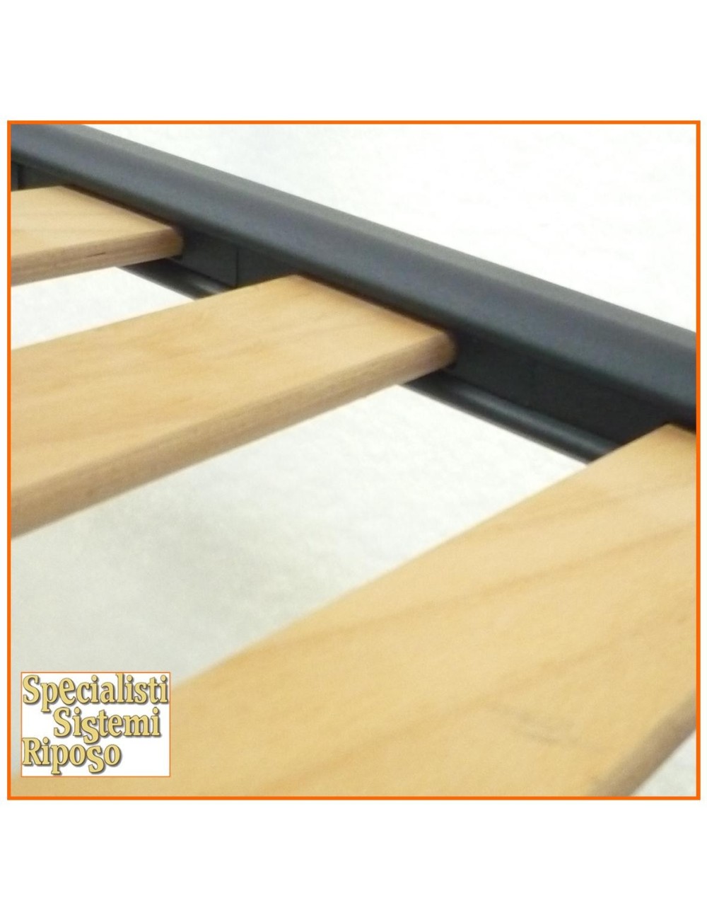 Rete a doghe con occhielli telaio rinforzato per aggancio a letto