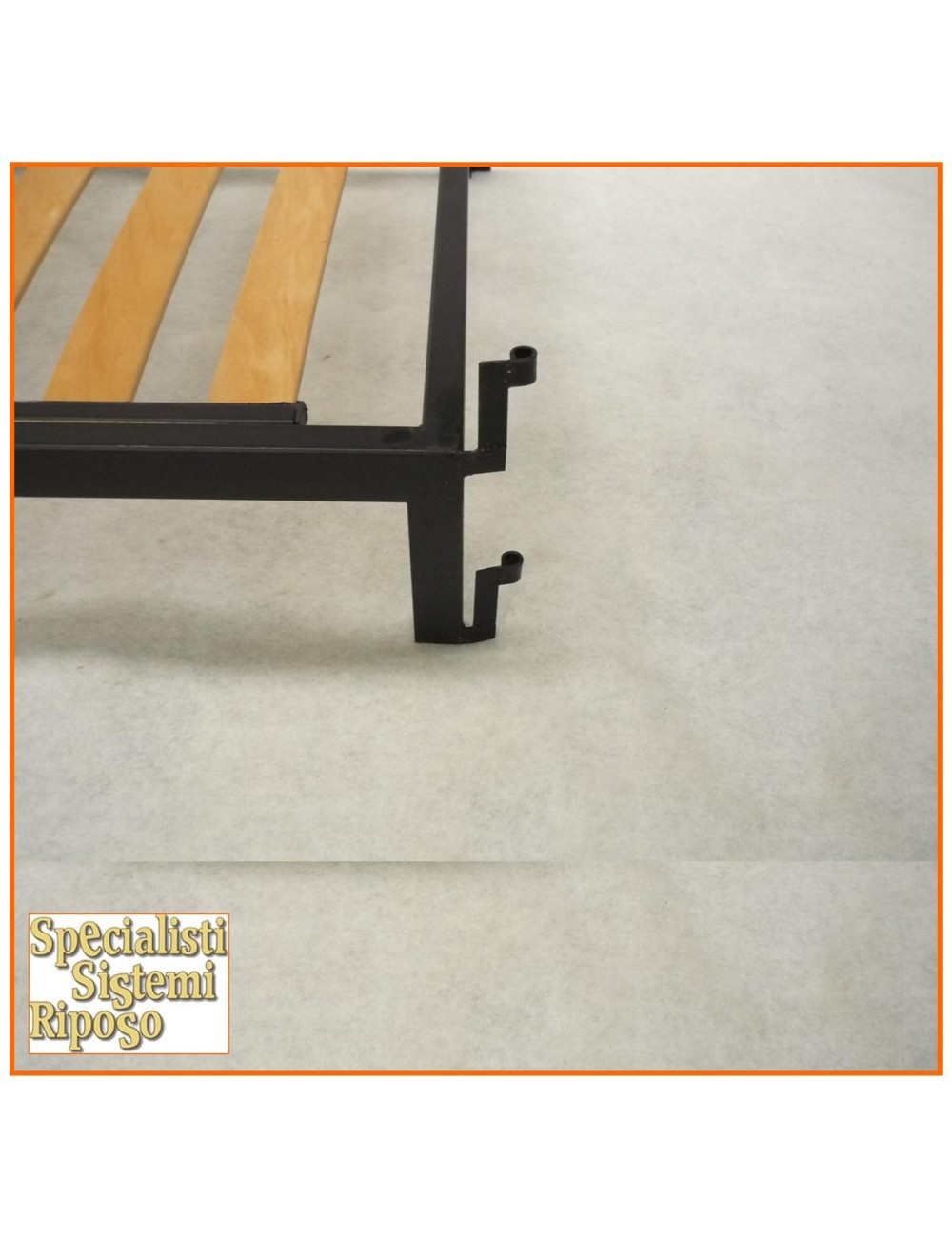 Rete a doghe con occhielli telaio rinforzato per aggancio a letto