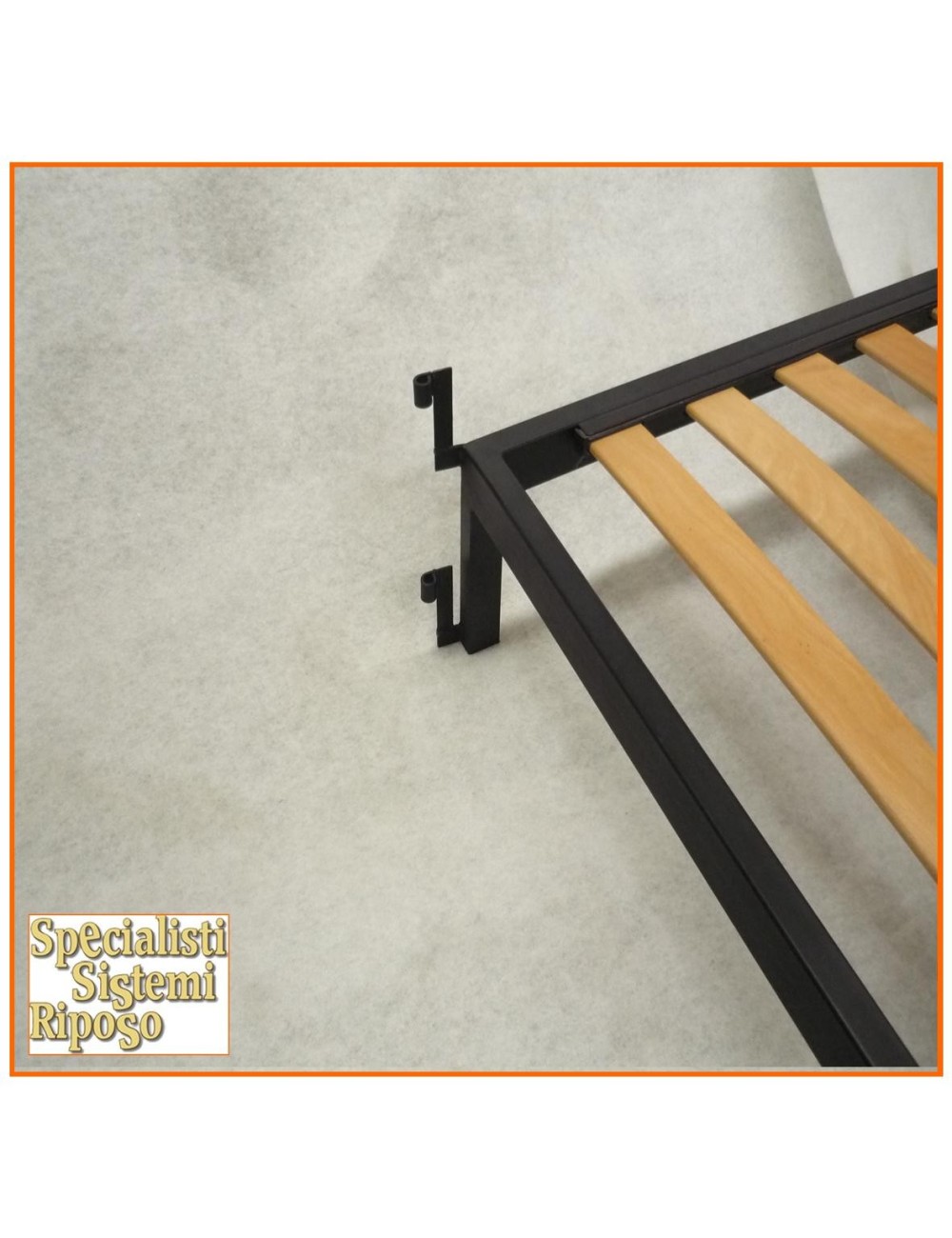 Rete a doghe con occhielli telaio rinforzato per aggancio a letto