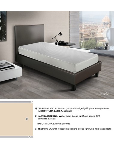 Materasso Ignifugo h 10 cm  economico in gomma