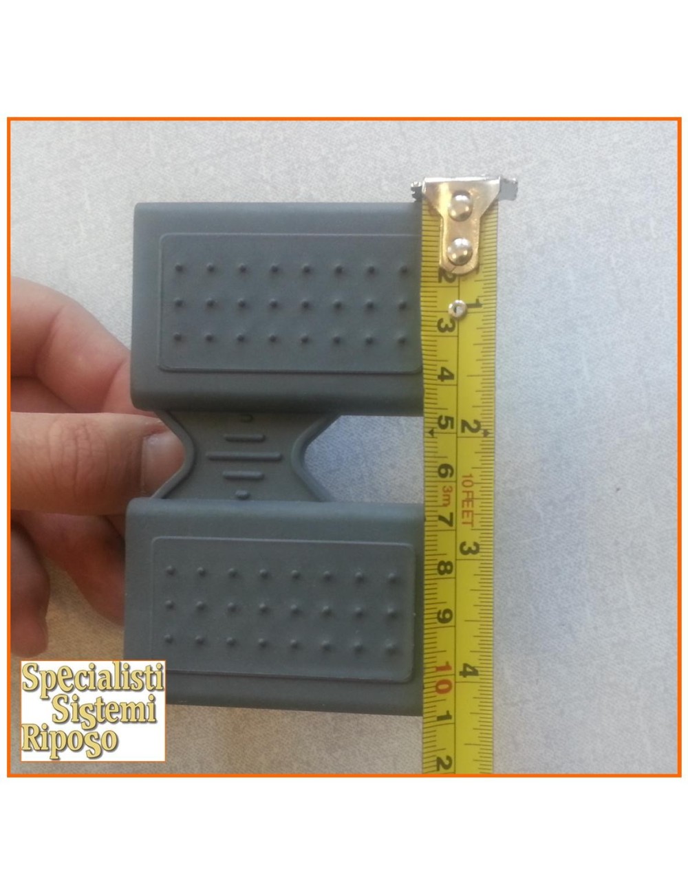 Supporti corti  rete in cauciù a 2 doghe corto