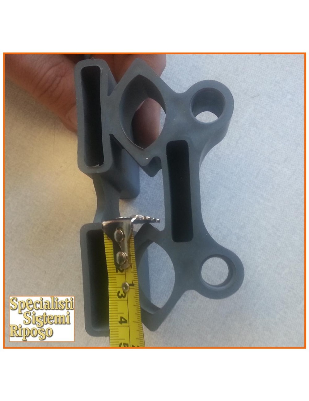 Supporti corti  rete in cauciù a 2 doghe corto