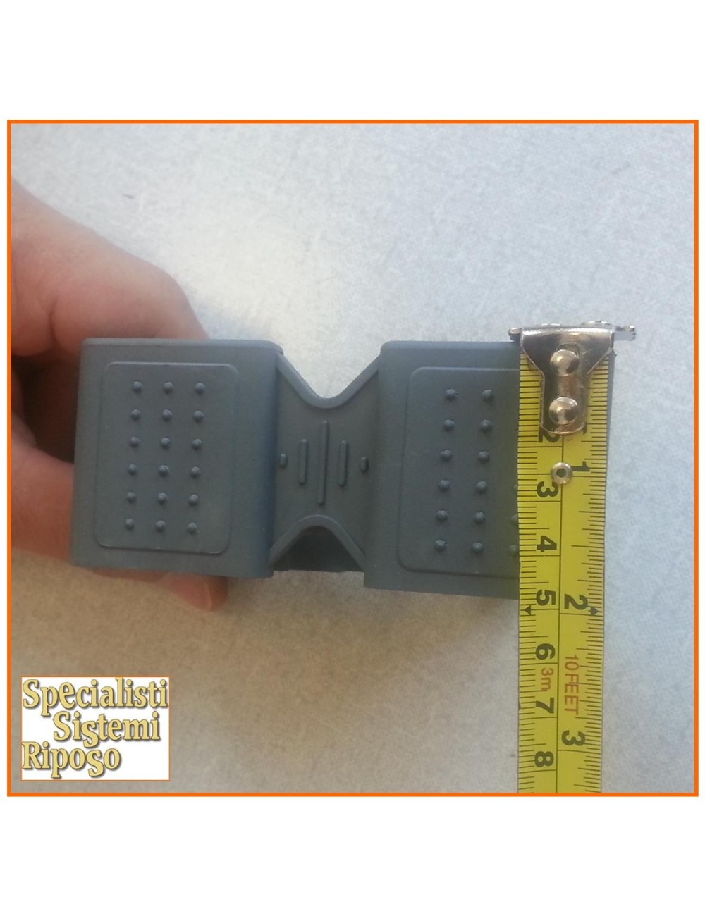 Supporti corti  rete in cauciù a 2 doghe corto