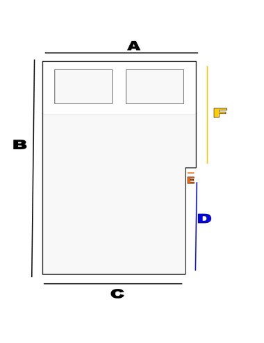 Materasso per camper base h 10 cm