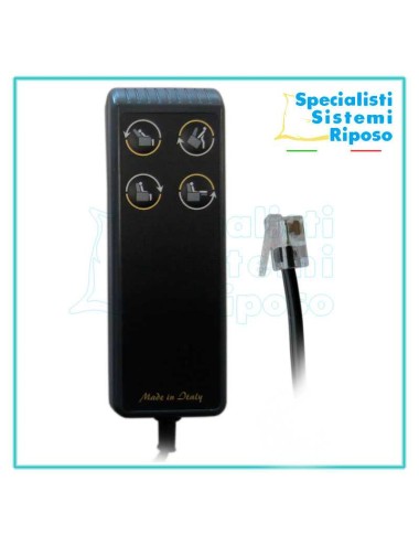 Telecomando per poltrona relax due motori tipo B con 4 pulsanti