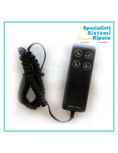 Telecomando per poltrona relax a due motori tipo B con 4 pulsanti