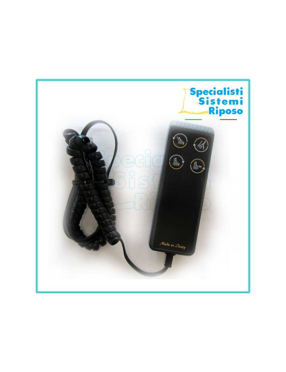 Telecomando per poltrona relax due motori tipo B con 4 pulsanti
