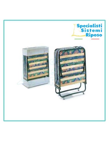 Brandina pieghevole singola salva spazio con materassino