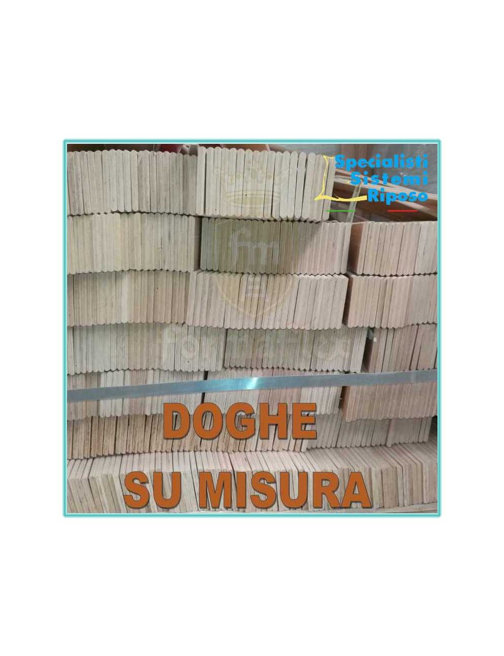 Doghe singole in legno di faggio su misura ricambio per rete