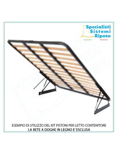 kit coppia di pistoni sollevatori per letto contenitore matrimoniale