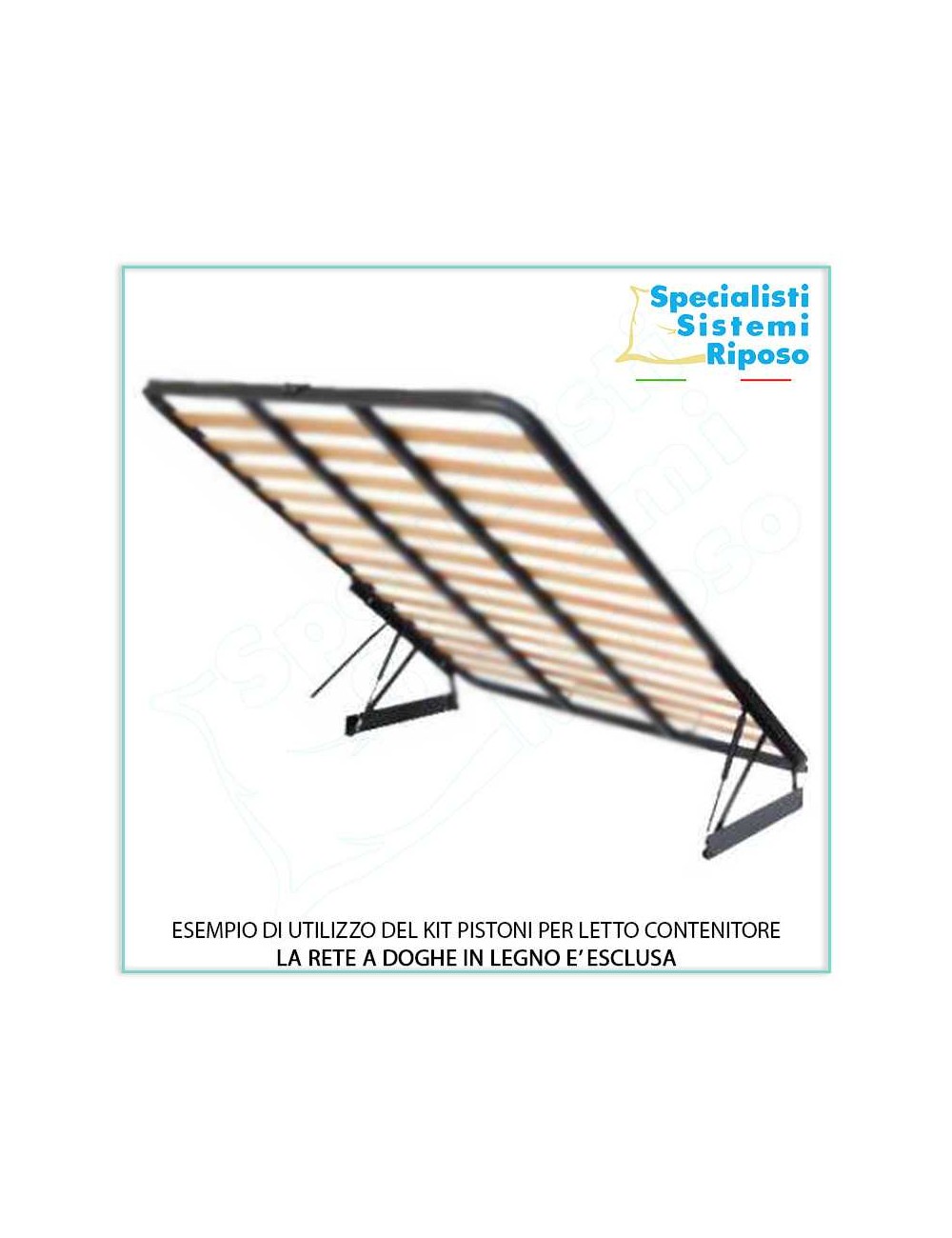 kit coppia di pistoni sollevatori per letto contenitore matrimoniale