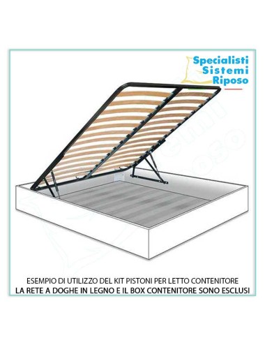 kit coppia di pistoni sollevatori per letto contenitore matrimoniale