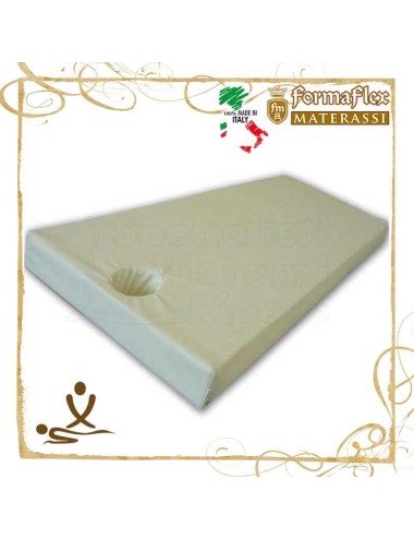 Materasso per massaggi centro estetico in ecopelle con foro per viso