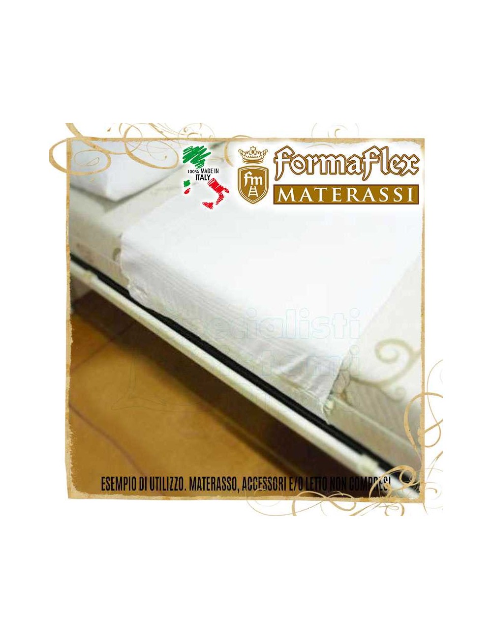 Fascia unisci materassi in cotone con cerniera