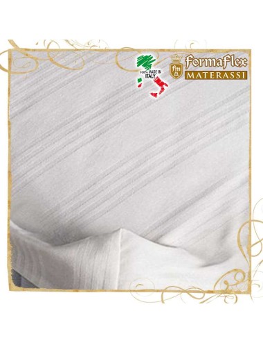 Copri materasso con angoli ed elastico in cotone bianco lavabile