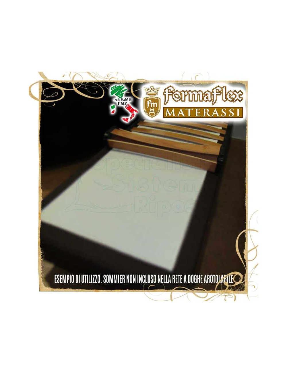 Base a doghe in legno arrotolabile rete avvolgibile una piazza