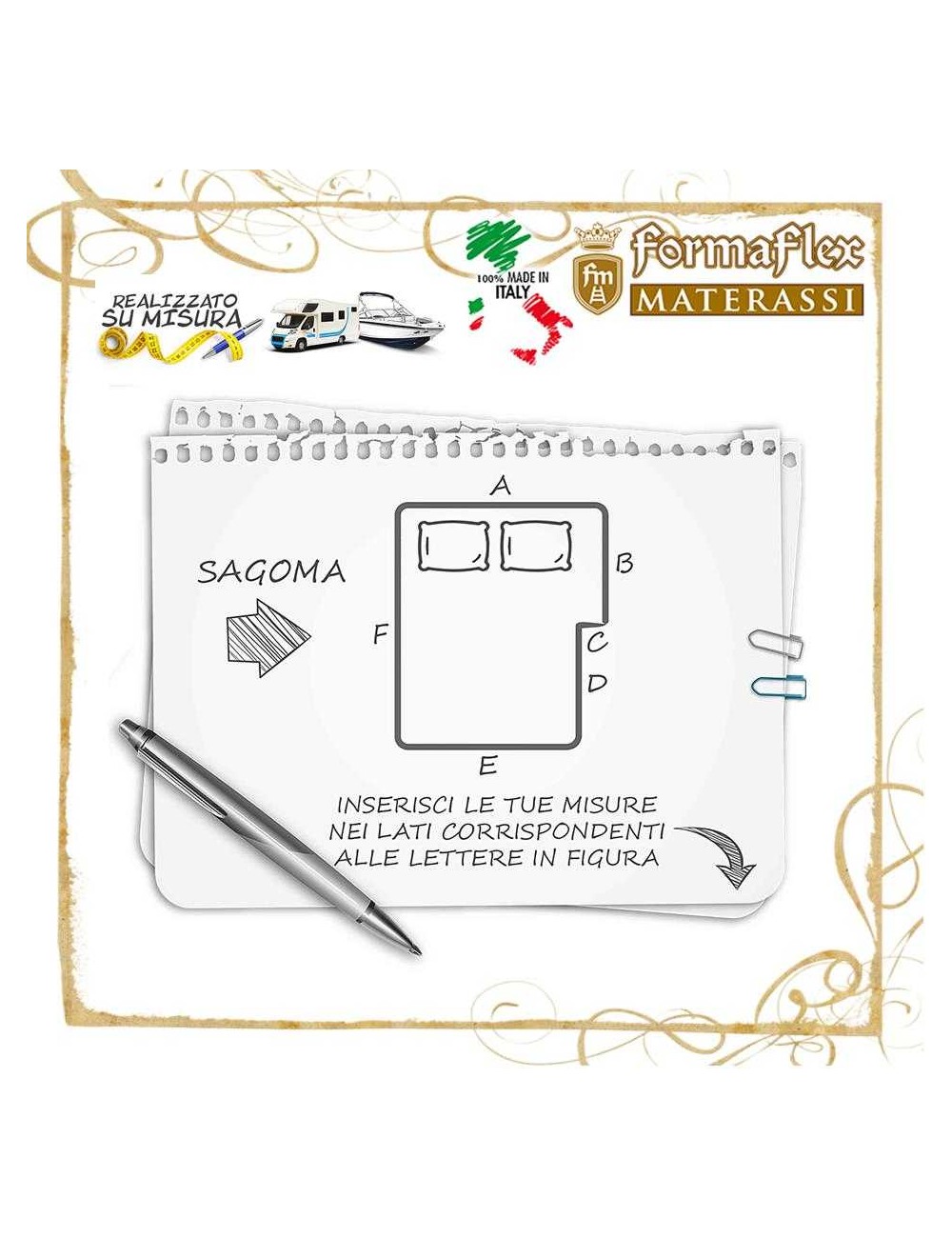 Sagomato angolo  sx memory