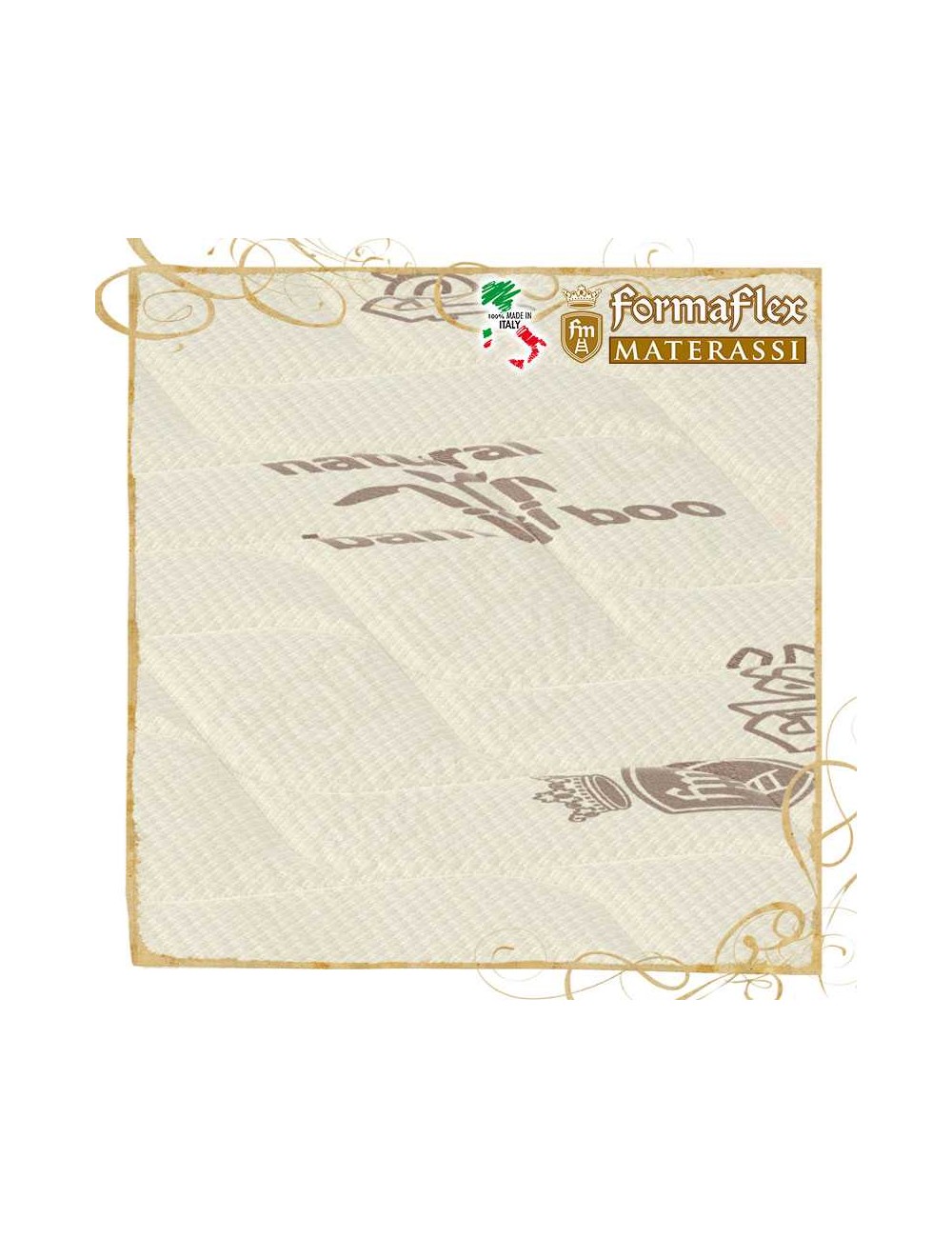 Fodera coprimaterasso Bamboo fibra naturale