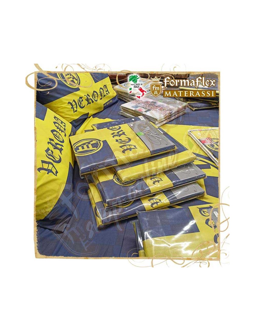 Parure lenzuola del Verona singolo e matrimoniale