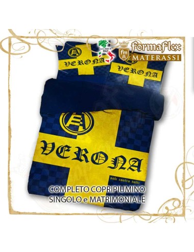 Completo copri piumino del Verona singolo e matrimoniale