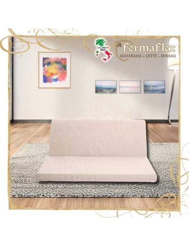 Materasso sezionato per divano letto chiusura a portafoglio su misura