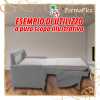 Materasso per divano letto su misura pieghevole in espanso semplice