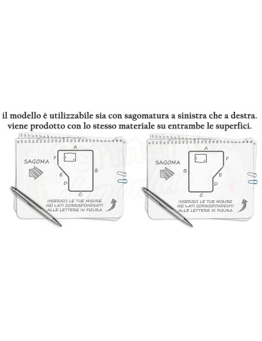 Materasso sagomato 6 LATI camper barca in espanso su misura SX e DX