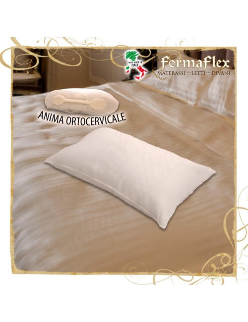 Cuscino ortocervicale guanciale imbottito con anima anti cervicale