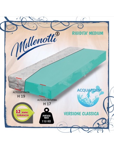 MILLENOTTI® Acquaform Base materasso media durezza sfoderabile