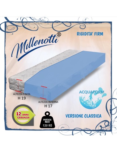 MILLENOTTI® Acquaform Base materasso firm rigido durezza sfoderabile