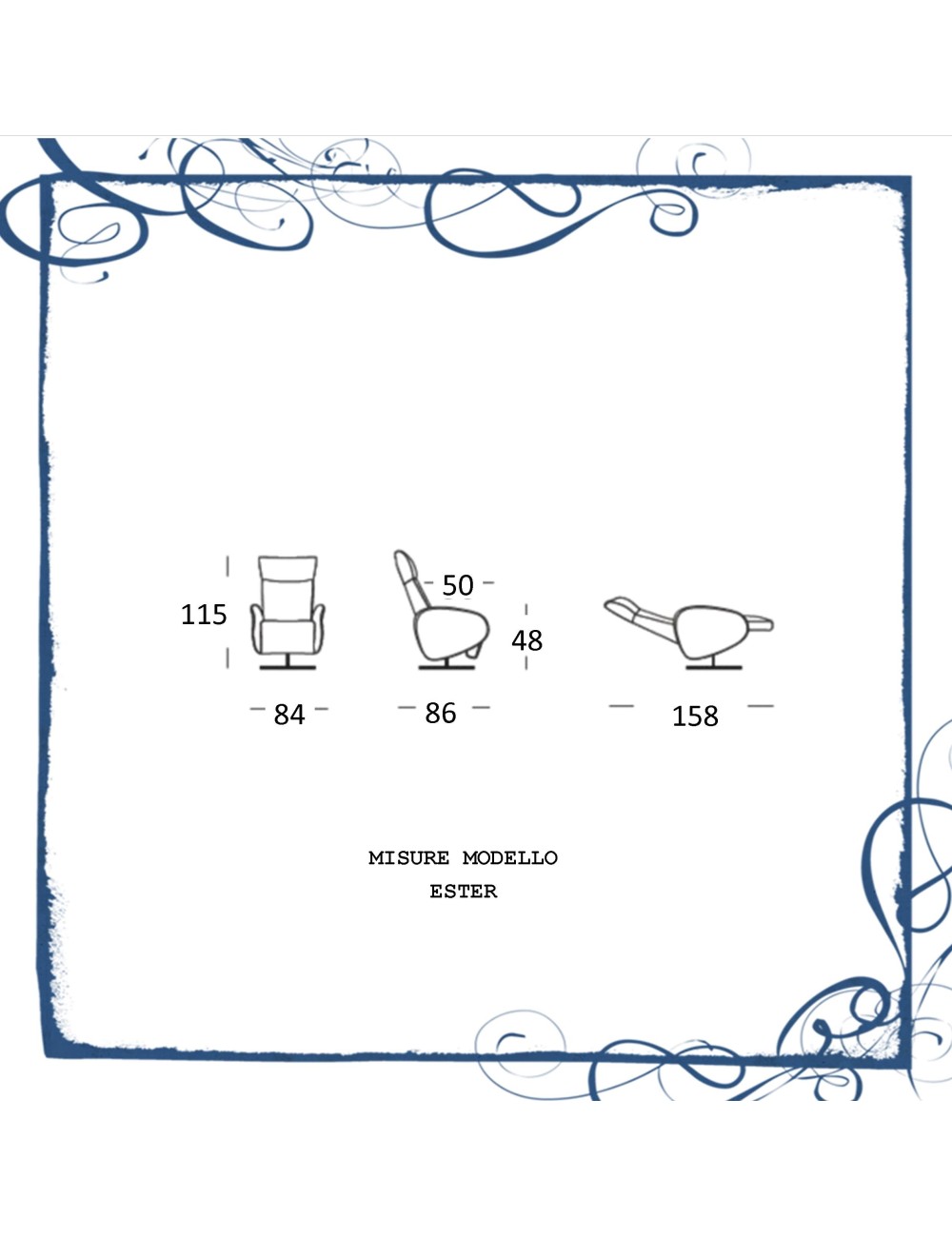 OCCASIONE Poltrona design a batteria tessuto bianco comandi su bracciolo
