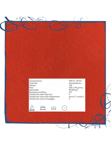 OCCASIONE Poltrona design a batteria tessuto rosso comandi su bracciolo