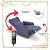 Poltrona Relax ingombri ridotti 2 motori Lift 14PB anziani disabili