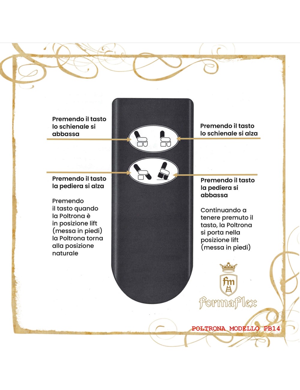 Poltrona Relax ingombri ridotti 2 motori Lift 14PB anziani disabili