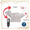 Poltrona Relax con maniglione e braccioli estraibili 2 motori Lift 20PB