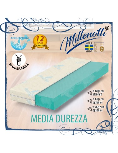 MILLENOTTI® Acquaform Base materasso media durezza sfoderabile