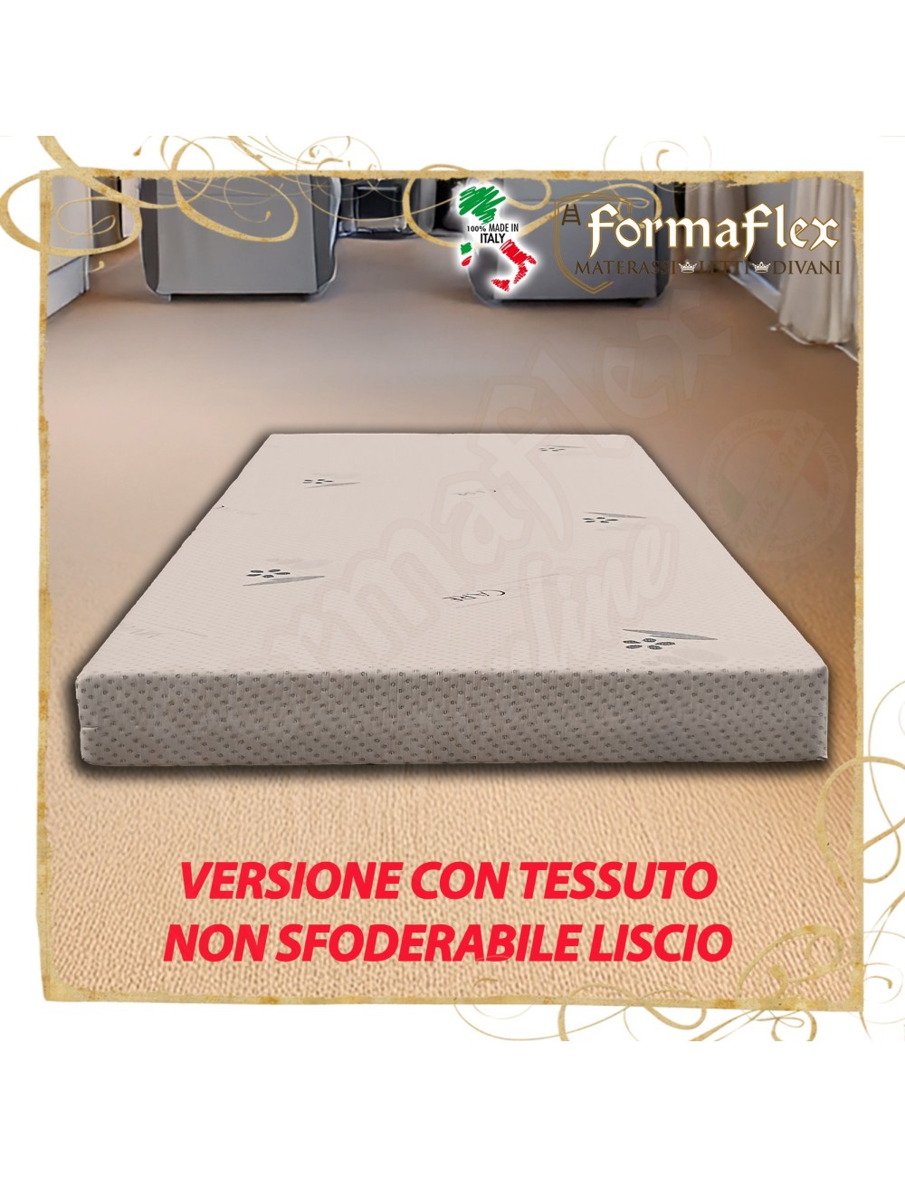 Materasso per camper e caravan in espanso su misura non sagomato