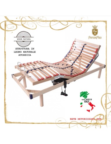 PROMO Rete motorizzata elettrica EKO singola a doghe in legno scontata