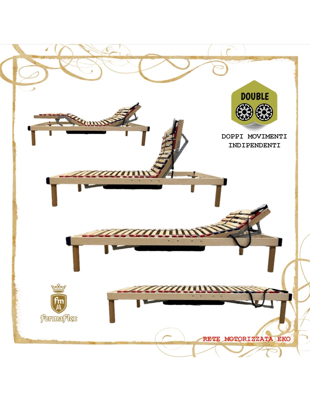 PROMO Rete motorizzata elettrica EKO singola a doghe in legno scontata