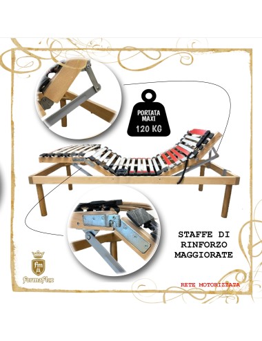 Rete motorizzata elettrica Classica doghe in legno medicale su misura