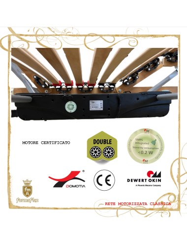 Rete motorizzata elettrica Classica doghe in legno medicale su misura
