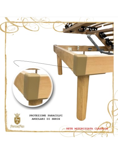 Rete motorizzata elettrica Classica doghe in legno medicale su misura