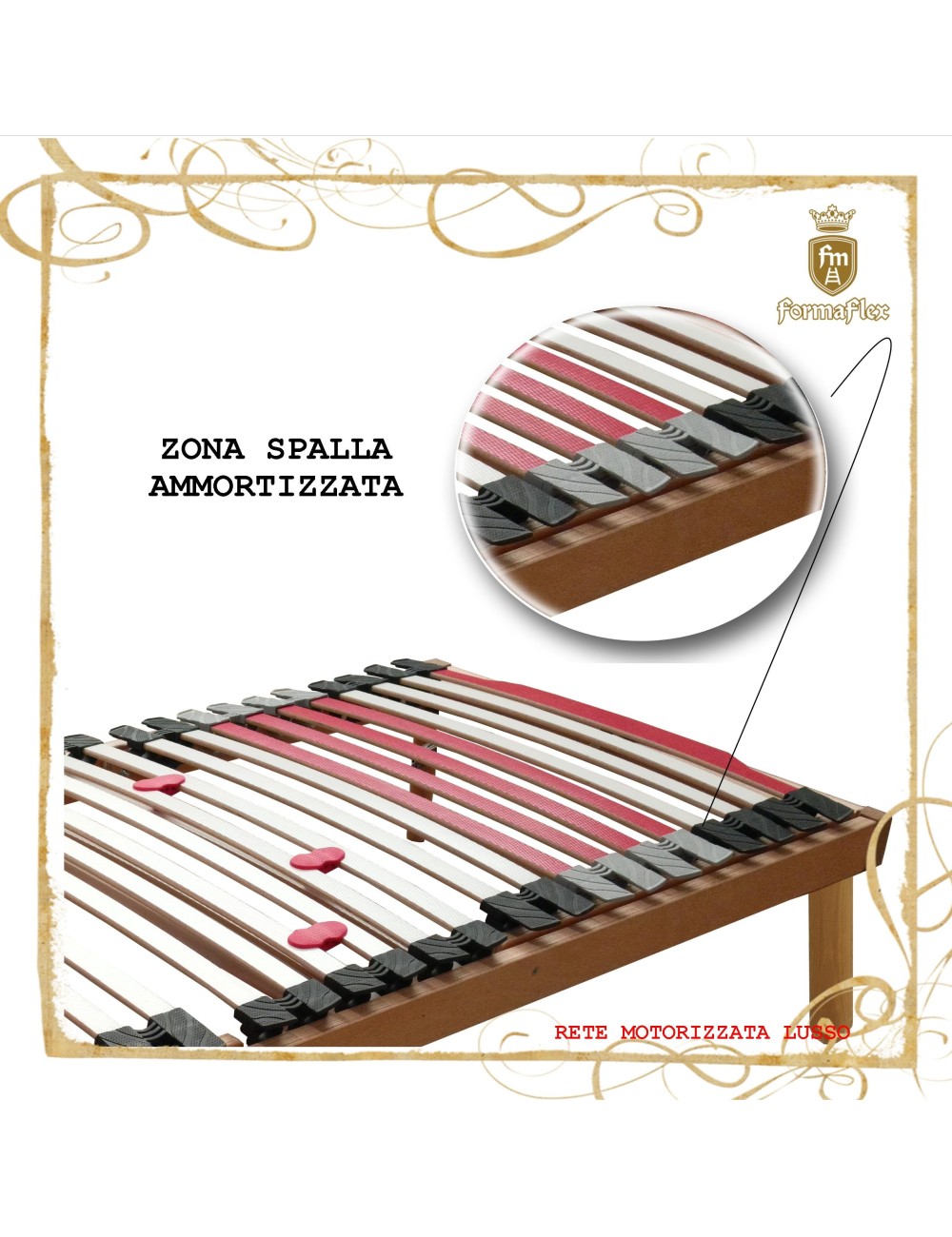 Rete motorizzata a doghe Lusso con telecomando wifi medicale su misura