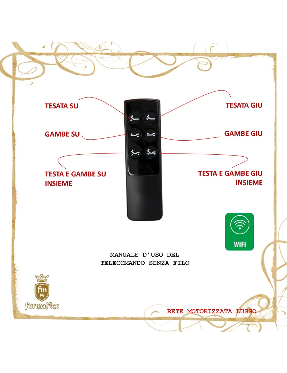 Rete motorizzata a doghe Lusso con telecomando wifi medicale su misura