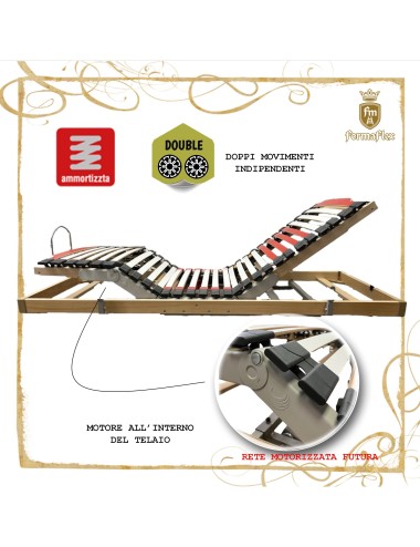 Rete motorizzata a doghe Futura motore nel telaio medicale su misura