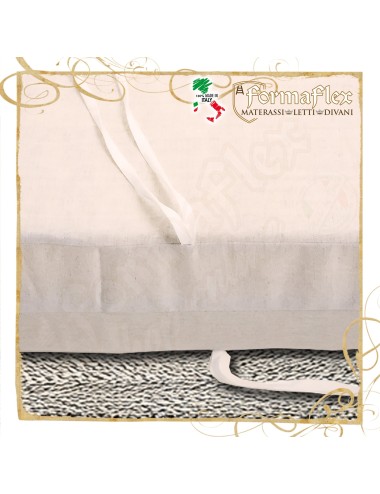 Materasso Alta Densità sezionato divano letto a portafoglio su misura