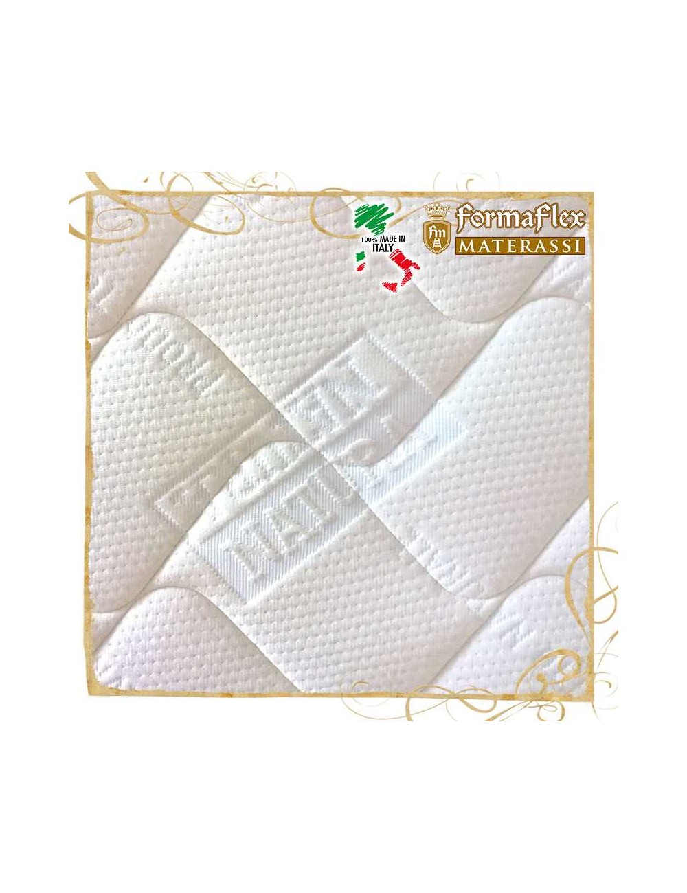 Copri materasso topper rotondo Acquaform soffice medio duro con fascia