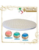 Copri materasso topper rotondo Acquaform soffice medio duro con fascia