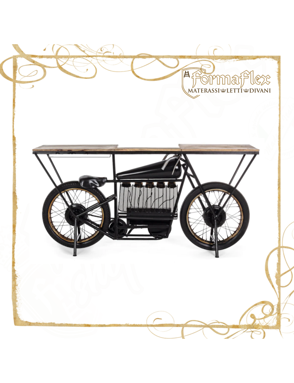 REPLICA WINE BAR bancone bar vintage con stile motor bike